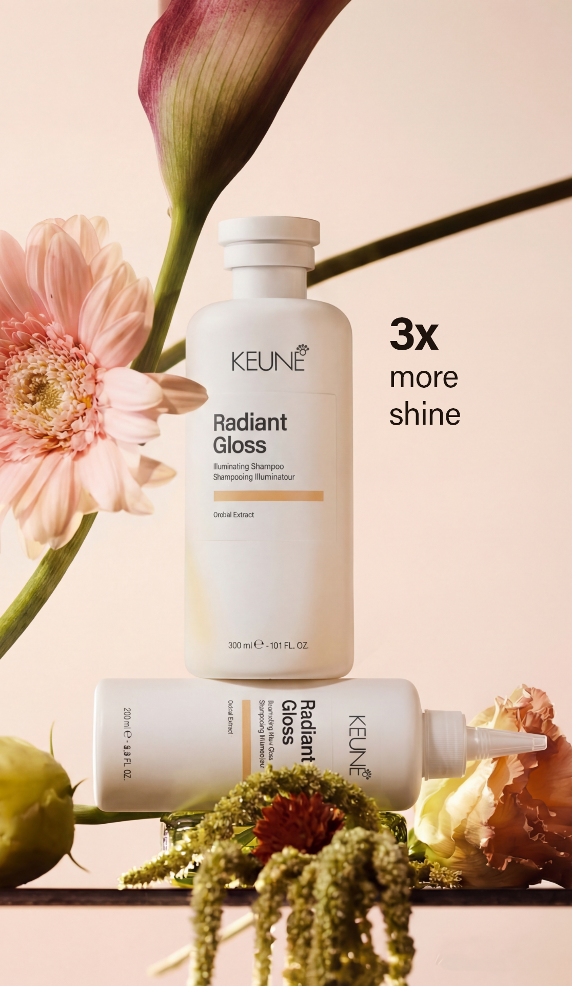 Radiant Gloss Illume Infusion: Verwandle stumpfes Haar mit Keunes leichtem Haaröl. Erziele glatte, glänzende Haare. 3x mehr Glanz, Frizz-Kontrolle—perfekte Haarpflegeprodukte. 