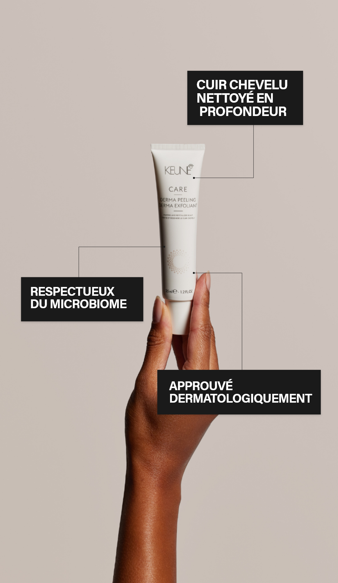 Traitement Perfect Clarity: Produit Keune pour cheveux gras, ajoute du volume aux cheveux, nettoie en profondeur le cuir chevelu pour un soin cheveux optimal et de la brillance.