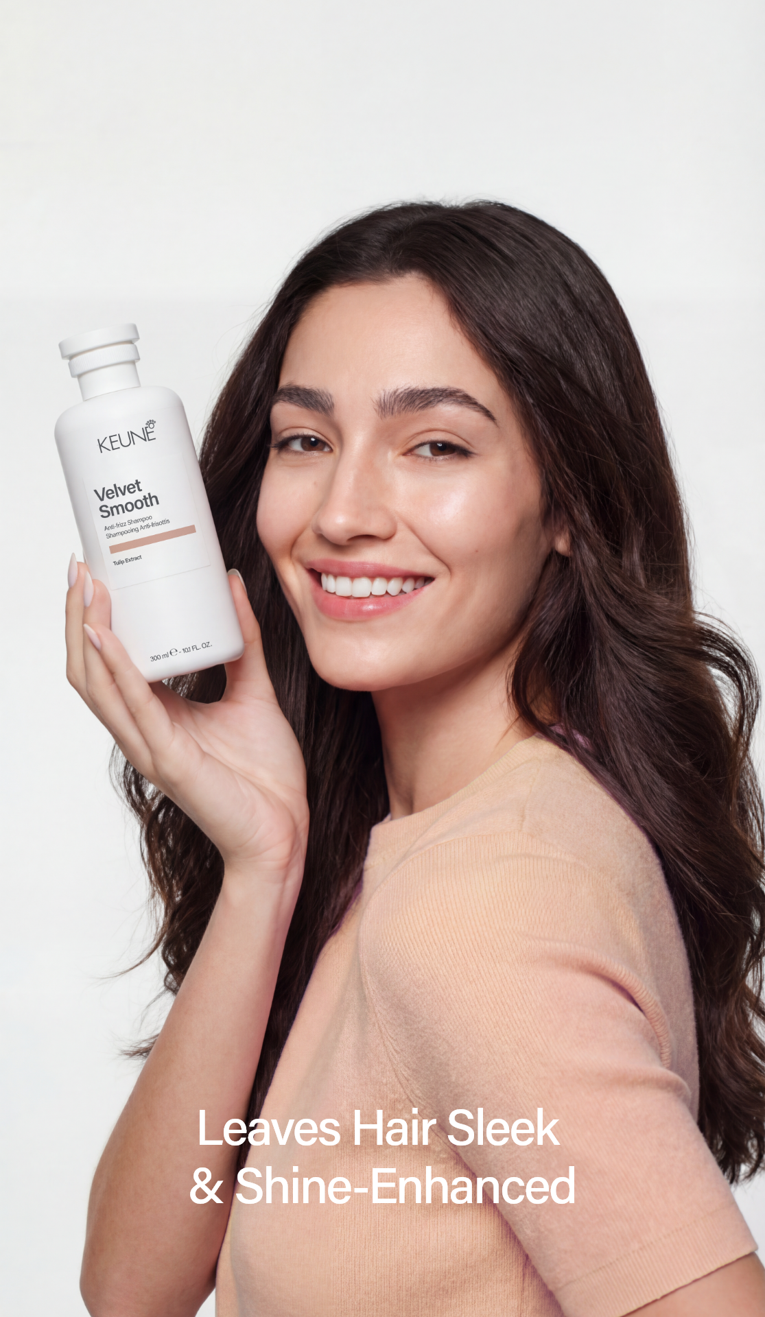 Velvet Smooth 2Phase Spray: Best anti-frizz hair spray with vegan keratin. Provides frizz control, anti-humidity effect, and deeply restores moisture to frizzy hair.