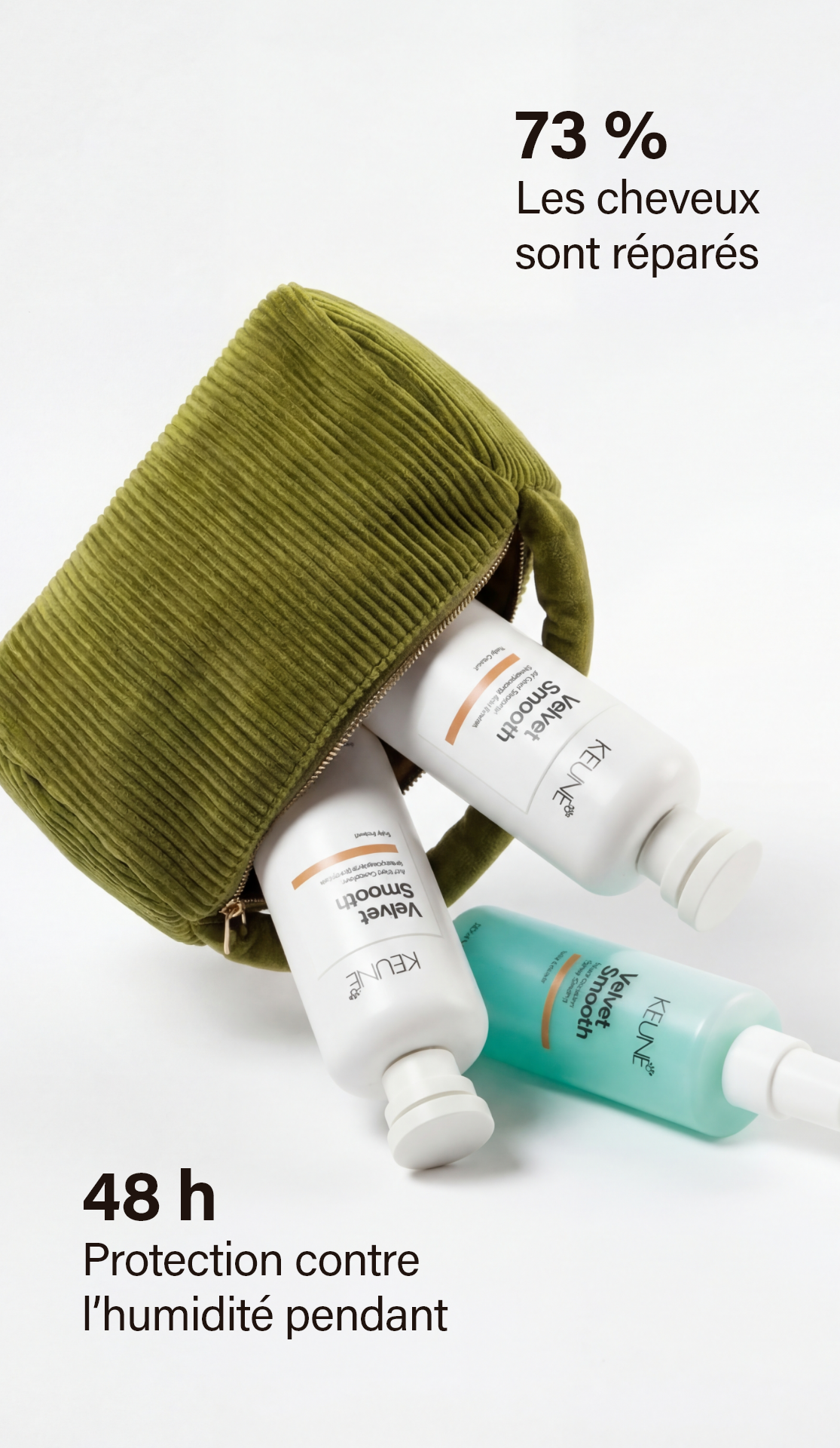 Spray Velvet Smooth 2Phase : Meilleur spray anti-frisottis avec kératine végane. Contrôle frisottis, effet anti-humidité et réhydrate cheveux frisés en profondeur.