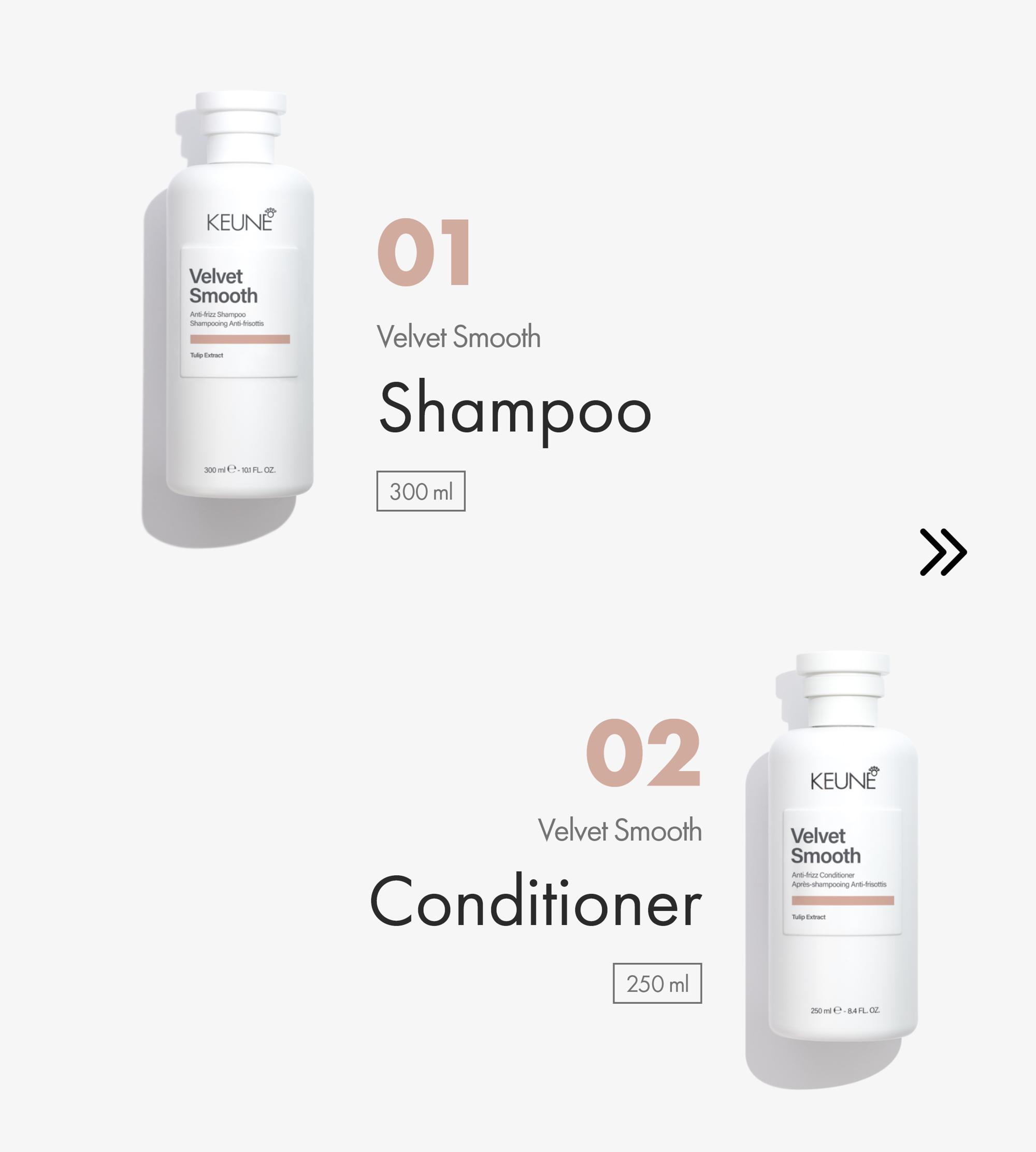 Keune Frizz-Free Pro Set with detangler brush for smooth, silky hair.